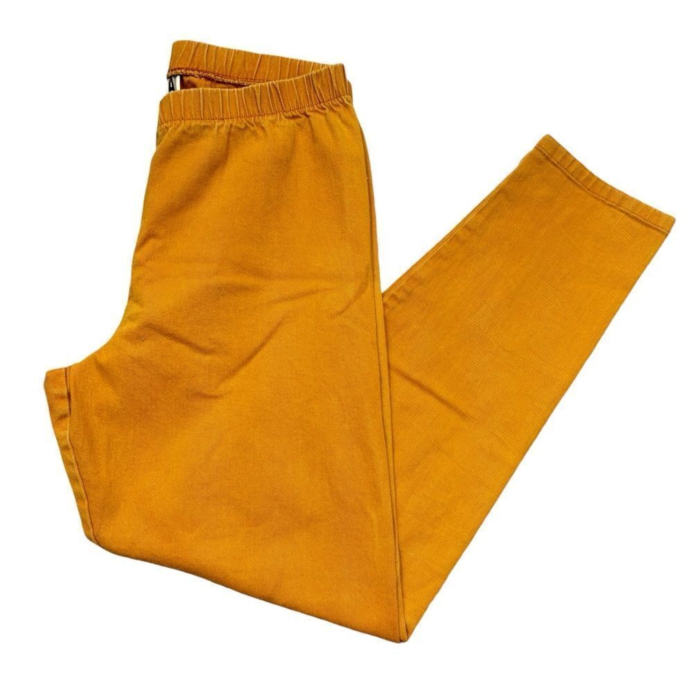 Vintage Ladies 1980’s Forenza Mustard Yellow Pull On Pants Size Medium